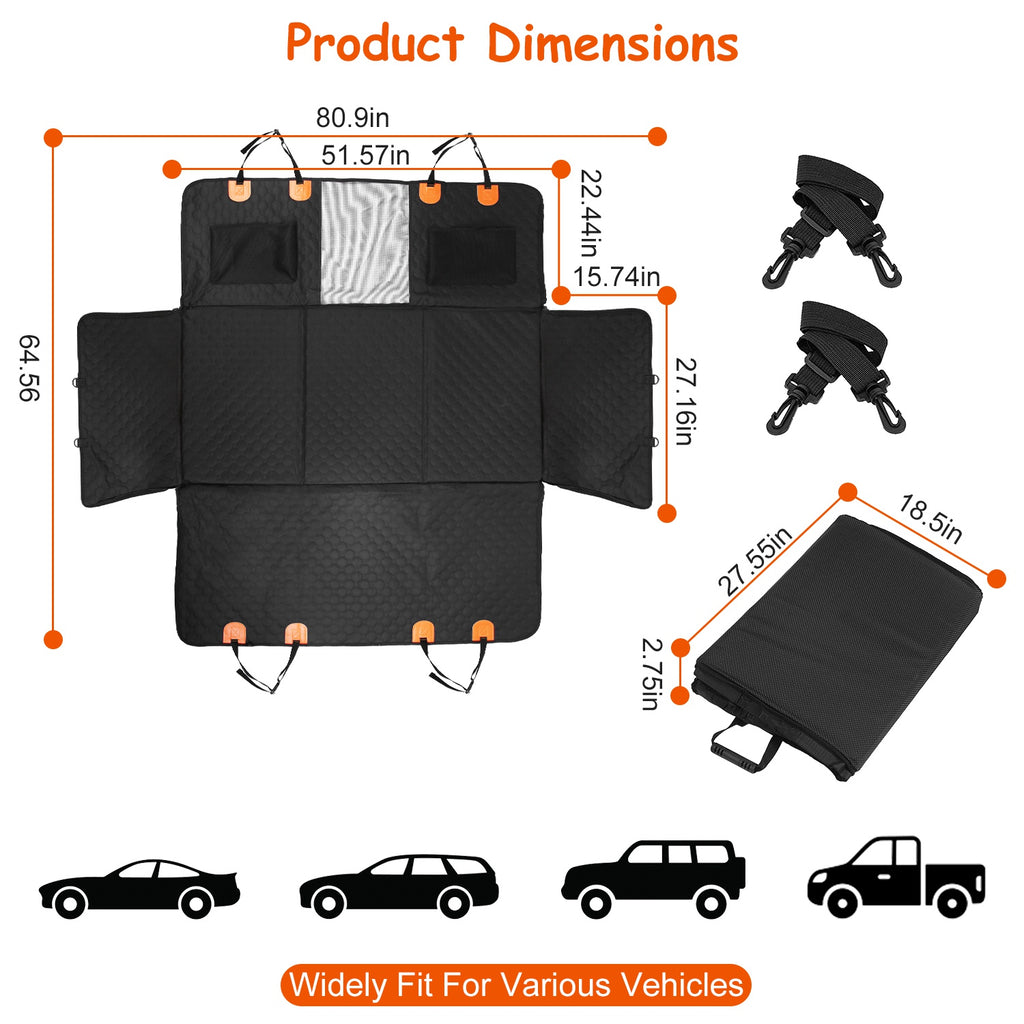 Waterproof Dog Car Seat Cover – Scratch-Proof Back Seat Protector | Neol™