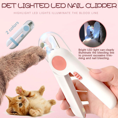 LED Light Pet Nail Clippers for Dogs & Cats