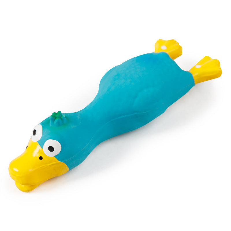 Squeaky Latex Duck Dog Toy