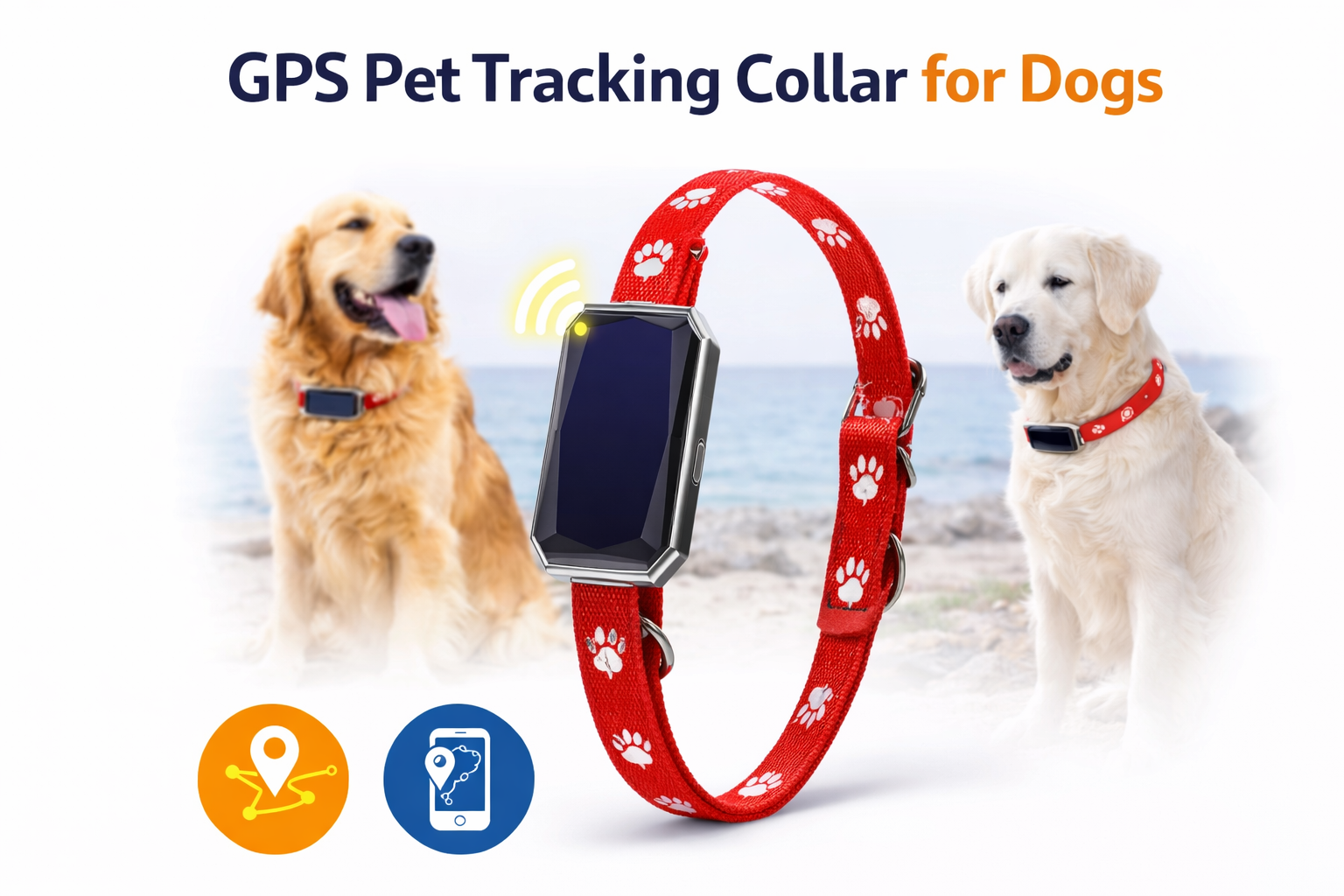 GPS Pet Tracking Collar for Dogs