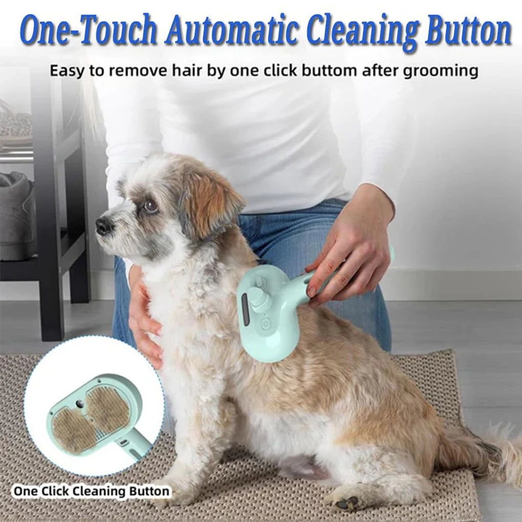 Steam Spray Dog Grooming Brush – Self-Cleaning & Anti-Shed Pet Brush | Neol™