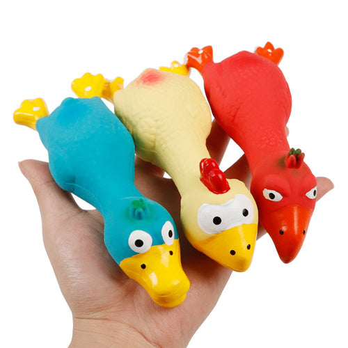 Squeaky Latex Duck Dog Toy